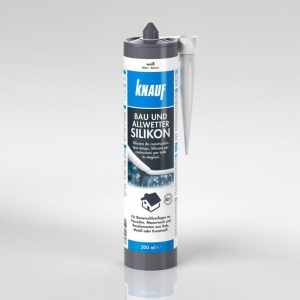 Knauf Bau u. Allwetter Silikon weiss 300 ml Knauf Bau u. Allwetter Silikon weiss 300 ml