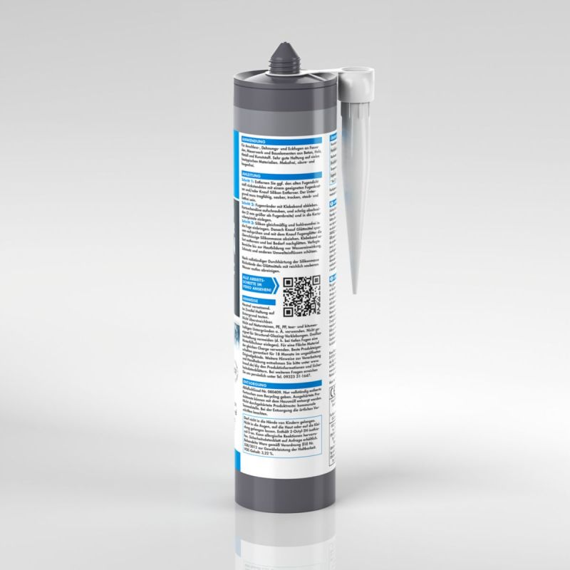 Knauf Bau u. Allwetter Silikon grau 300 ml