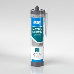 Knauf Mattes Silikon zementgrau 300ml Knauf Mattes Silikon zementgrau 300ml