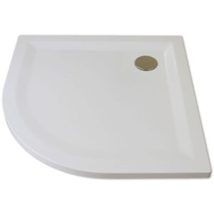 Rundduschwanne Flat Line Design, Radius 500, weiß, 1000/1000 mm Rundduschwanne Flat Line Design, Radius 500, weiß, 1000/1000 mm