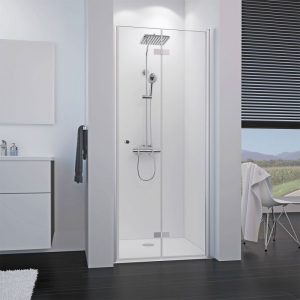 Breuer Drehtür Elana 8 für Nische, Anschlag rechts, alu silbermatt, Klarglas, 800 mm Breuer Drehtür Elana 8 für Nische, Anschlag rechts, alu silbermatt, Klarglas, 800 mm