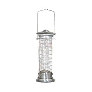 Siena Garden Vogelfuttersäule Aluminium Line für Nüsse 24 cm