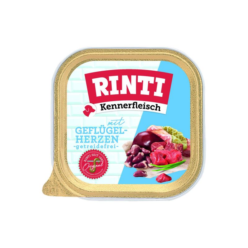 Rinti Fin. Schale KF Plus Geflügelherzen 300g