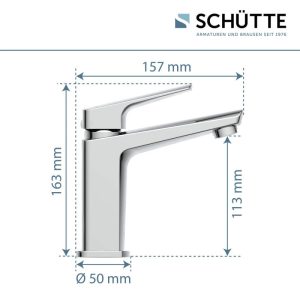 Schütte WT-Armatur Raven,chrom,Kartusche mit Schütte WT-Armatur Raven,chrom,Kartusche mit