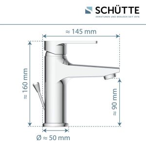 Schütte Waschtischarmatur „Derby“ chrom Schütte Waschtischarmatur „Derby“ chrom