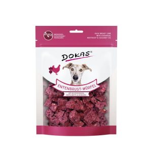 Dokas Snack Entenbrust-Würfel Kichererbsen 150g Dokas Snack Entenbrust-Würfel Kichererbsen 150g