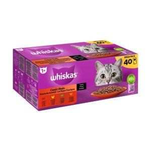 Whiskas Multipack 1+ Klassische Auswahl in Sauce 40x85g Whiskas Multipack 1+ Klassische Auswahl in Sauce 40x85g