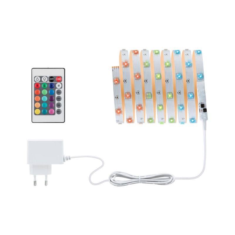 Paulmann  TIP LED Stripe Komplett Set 3m RGB IP20 8W 230 24V weiß