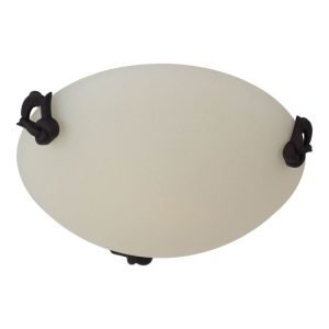 näve Deckenleuchte Satin Glas braun 30x30x5cm näve Deckenleuchte Satin Glas braun 30x30x5cm