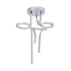 Naeve LED DL Loop Line Metall/KSsilber LxBxH: 52x52x83cm Naeve LED DL Loop Line Metall/KSsilber LxBxH: 52x52x83cm