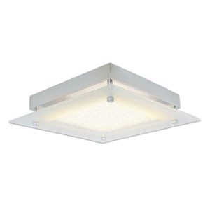 Naeve LED DL Leeds Metall/Glas silberLxBxH: 25x25x5,3cm Naeve LED DL Leeds Metall/Glas silberLxBxH: 25x25x5,3cm