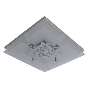 Naeve LED DL Chur Metall/Glas chromeLxBxH: 30x30x7,5cm Naeve LED DL Chur Metall/Glas chromeLxBxH: 30x30x7,5cm