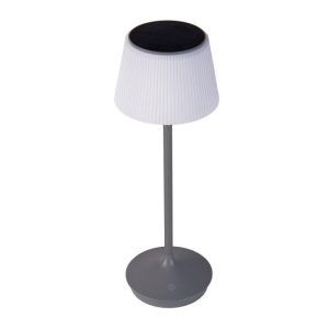 näve Solar-Tischleuchte Emmi grau mit Akku 13x13x38cm dimmbar näve Solar-Tischleuchte Emmi grau mit Akku 13x13x38cm dimmbar