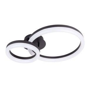 näve LED-Deckenleuchte Circulo schwarz dimmbar näve LED-Deckenleuchte Circulo schwarz dimmbar