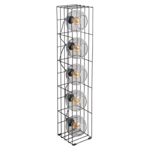 näve Stehleuchte Cesta schwarz Glas näve Stehleuchte Cesta schwarz Glas