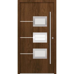 SplenDoor  Sicherheitshaustuer Bergen RC2  92×210 Nussbaum, rechts