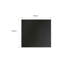 Stahlbodenplatte Quadrat 100x100cm, Stärke 2mm, Farbe: Schwarz Stahlbodenplatte Quadrat 100x100cm, Stärke 2mm, Farbe: Schwarz