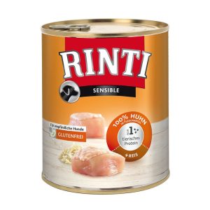 Rinti Nassfutter Sensible mit Huhn & Reis 800 g Rinti Nassfutter Sensible mit Huhn & Reis 800 g