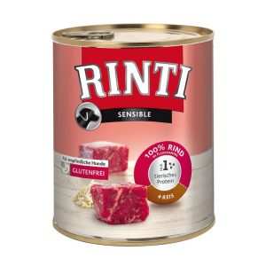 Rinti Nassfutter Sensible mit Rind & Reis 800 g Rinti Nassfutter Sensible mit Rind & Reis 800 g