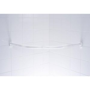 Valblue Rundduschstange Wien, ca. 90×90 cm, ca. Ø 25 mm, Farbe: Weiß Valblue Rundduschstange Wien, ca. 90×90 cm, ca. Ø 25 mm, Farbe: Weiß