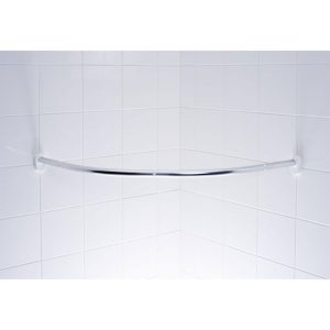 Valblue Rundduschstange Wien, ca. 90×90 cm, ca. Ø 25 mm, Farbe: Chromfarben glänzend Valblue Rundduschstange Wien, ca. 90×90 cm, ca. Ø 25 mm, Farbe: Chromfarben glänzend