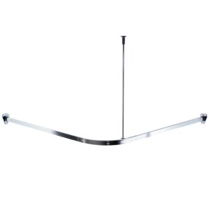 Valblue Universal-Vorhangschiene Bruck, ca. 90x90x90 cm, Farbe: Chromfarben glänzend Valblue Universal-Vorhangschiene Bruck, ca. 90x90x90 cm, Farbe: Chromfarben glänzend