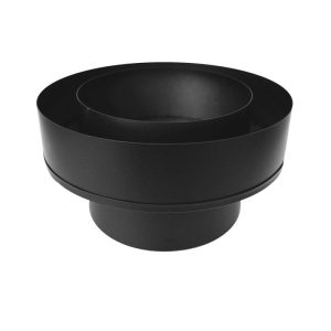 FIREFIX Rohrübergang von doppelwandigem auf einwandigem Rauchrohr schwarz. 150 mm Länge FIREFIX Rohrübergang von doppelwandigem auf einwandigem Rauchrohr schwarz. 150 mm Länge