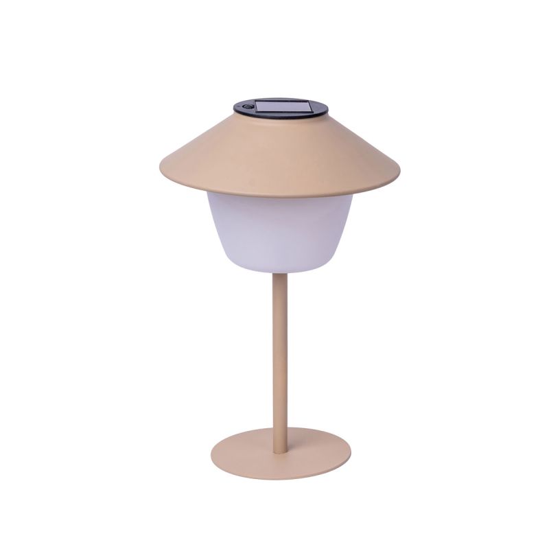 Flector Garten LED Solar Tischleuchte beige