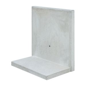 Diephaus  L-Stein Sichtbeton grau 80 x 100 x 40 x 5 cm