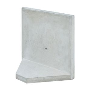 Diephaus  L-Stein Ecke Sichtbeton grau 80 x 100 x 40 x 5 cm