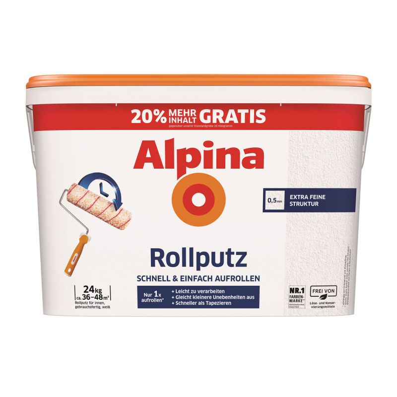 Alpina Rollputz 20Kg zusätzlich 20% GRATIS