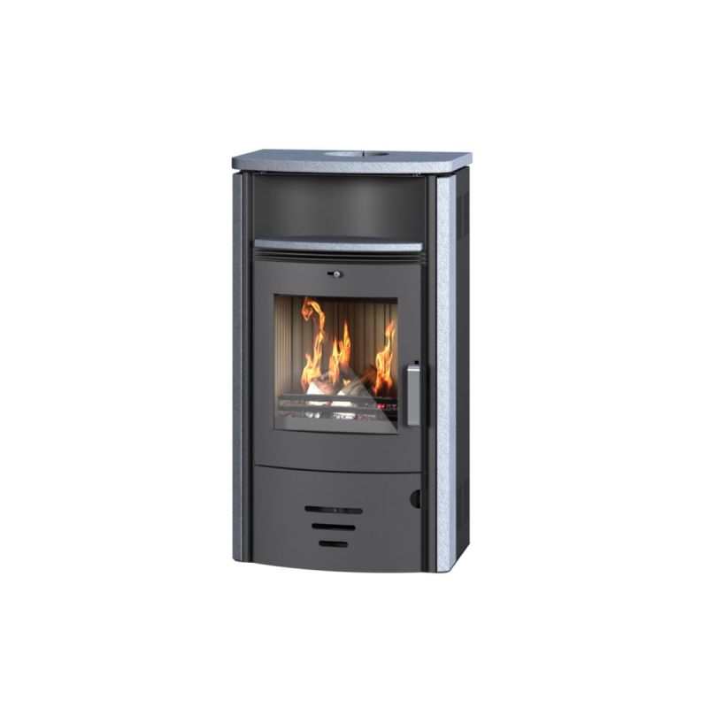 Kaminofen Stockholm 4.0 6,5kW GranitAnschl. oben 150mm