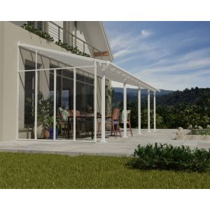 Palram Canopia Terassenüberdachung  3er Serie Pergola-Seitenwand weiß