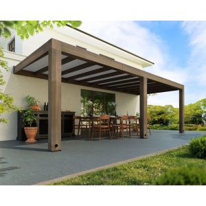 Palram Canopia Helsinki 3×7,3 Terrassenüberdachung aus Zedernholz / Sonnenschutzpaneele Palram Canopia Helsinki 3×7,3 Terrassenüberdachung aus Zedernholz / Sonnenschutzpaneele