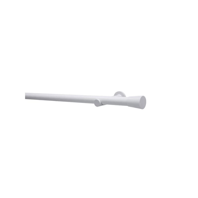 Gardinia Gardinenstangen Korfu, 1-Lauf, Ø 28mm, weiß, Länge 240cm