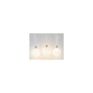 LED-Kunststoffkugel weiß/silber LED-Kunststoffkugel weiß/silber