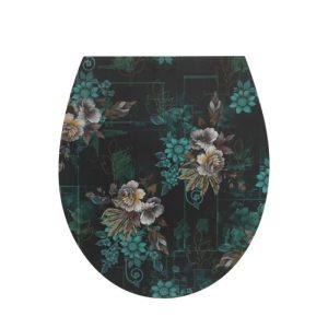 Valblue WC-Sitz Foral CurvingPri. Durop. Absenkau. u. abnehmbar per Knopfdruck