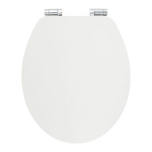 Valblue WC-Sitz Classic weiss mattMDF-Holzkern ASA Metallsch. verchromt