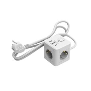 Flector 3-Fach Steckdosenwürfel inkl. USB 1,4 m Flector 3-Fach Steckdosenwürfel inkl. USB 1,4 m