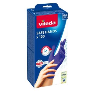 Vileda Latexfreie Einmalhandschuhe Safe Hands 100 M/L Vileda Latexfreie Einmalhandschuhe Safe Hands 100 M/L