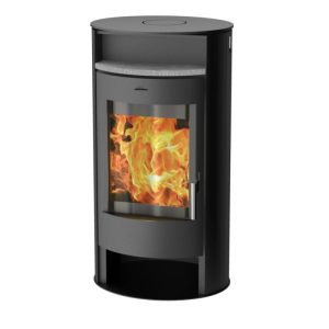 Fireplace Kaminofen Borneo 6kWStahl Anschl. oben 150mm Fireplace Kaminofen Borneo 6kWStahl Anschl. oben 150mm