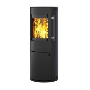 Kaminofen Lugano 6kW, Stahl, Farbe: Schwarz, Dauerbrandofen, 150mm Anschluss oben/hinten Kaminofen Lugano 6kW, Stahl, Farbe: Schwarz, Dauerbrandofen, 150mm Anschluss oben/hinten
