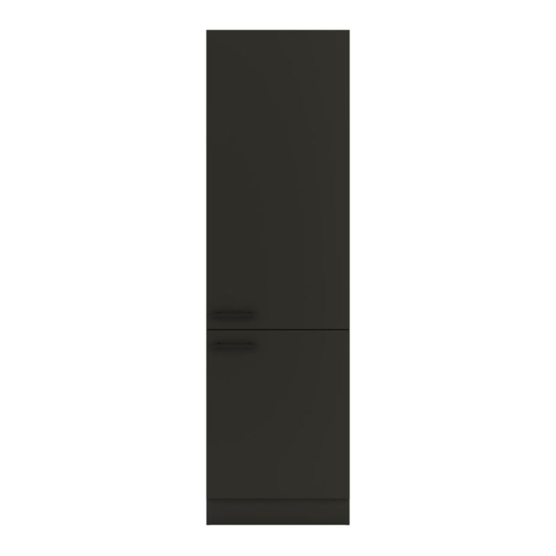 optifit Küchenhochschrank Madrid 420 60 x 206,8 x 57,cm Anthrazit Matt/Anthrazit Matt