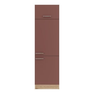 optifit Küchen Vorratsschrank Bari 407 30 x 206,8 x 57,cm  Rostrot/Wildeiche Nachbildung