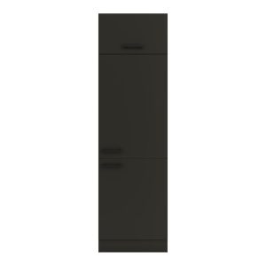 optifit Küchen Vorratsschrank Madrid 420 30 x 206,8 x 57,cm  Anthrazit Matt/Anthrazit Matt