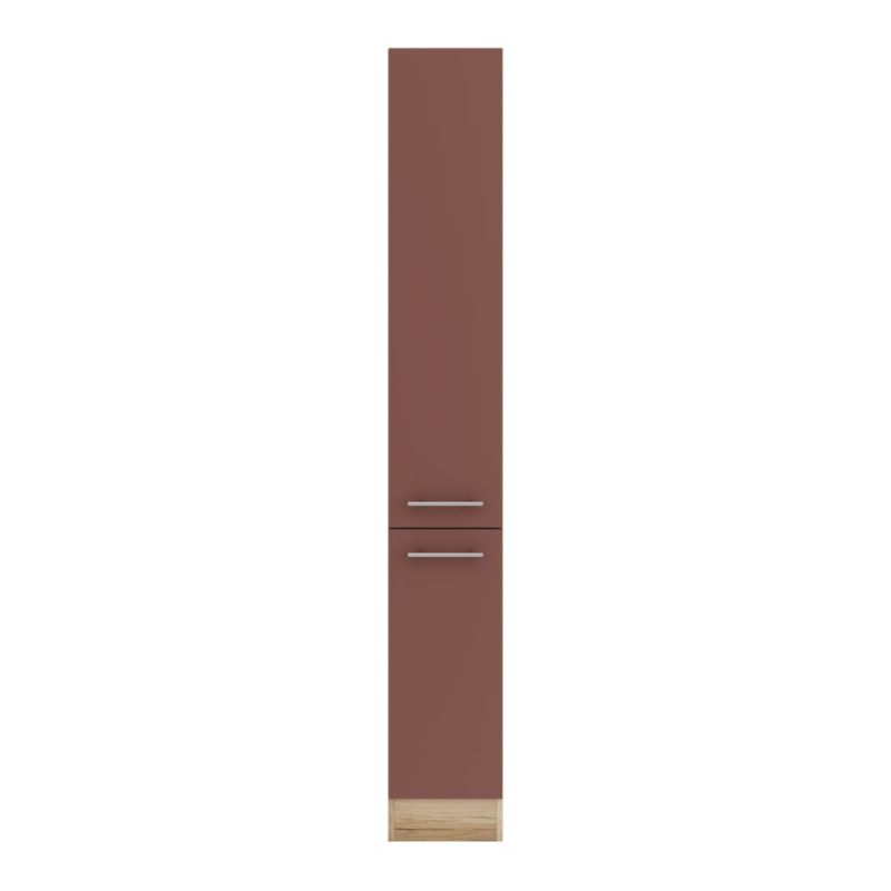 optifit Midischrank Bari 407 60 x 174,4 x 57,cm Rostrot/Wildeiche Nachbildung