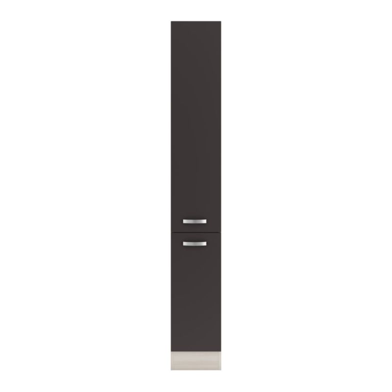 optifit Midischrank Faro 220 60 x 174,4 x 57,cm  Anthrazit/Akazie Nachbildung