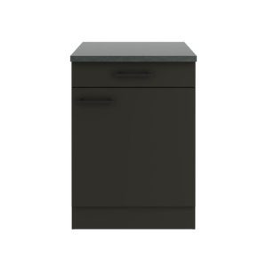 optifit Küchenunterschrank Madrid 420 60 x 84,8 x 60 cm Anthrazit Matt/Anthrazit Matt optifit Küchenunterschrank Madrid 420 60 x 84,8 x 60 cm Anthrazit Matt/Anthrazit Matt