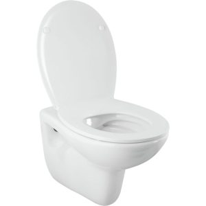 Wand-WC-Set Uni spülrandlos weiss Wand-WC inkl. WC-Sitz, abnehmbar, Absenkautomatik