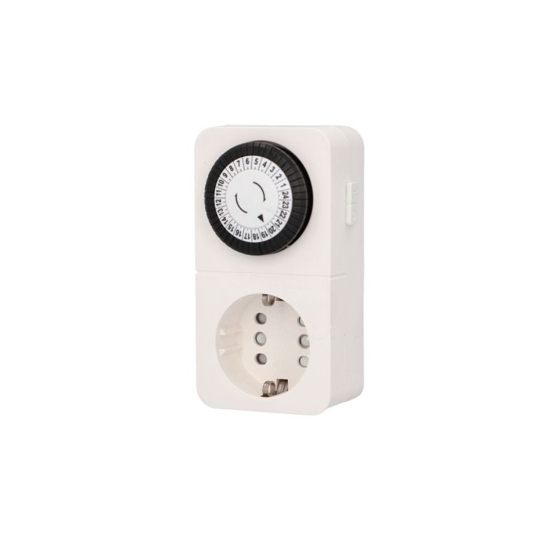 Unitec Tageszeitschaltuhr Greenline analog combini innen ws